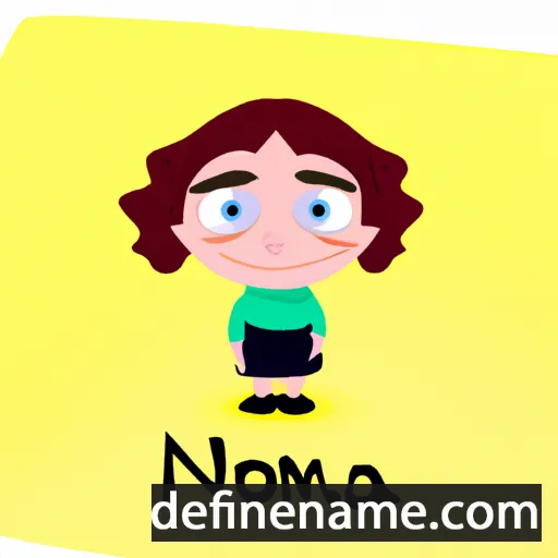 cartoon of the name Noemina