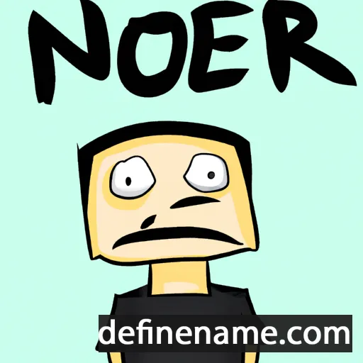 cartoon of the name Noer