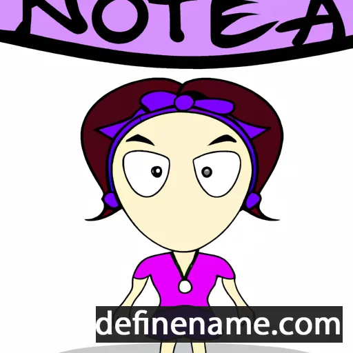 cartoon of the name Noetta