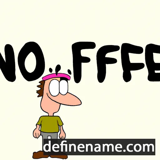 cartoon of the name Noffre