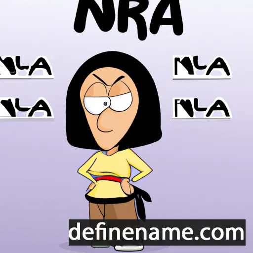 cartoon of the name Nofra