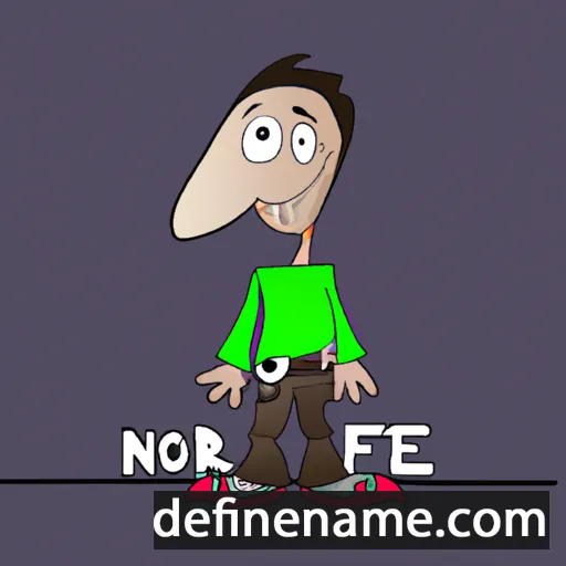 cartoon of the name Nofre