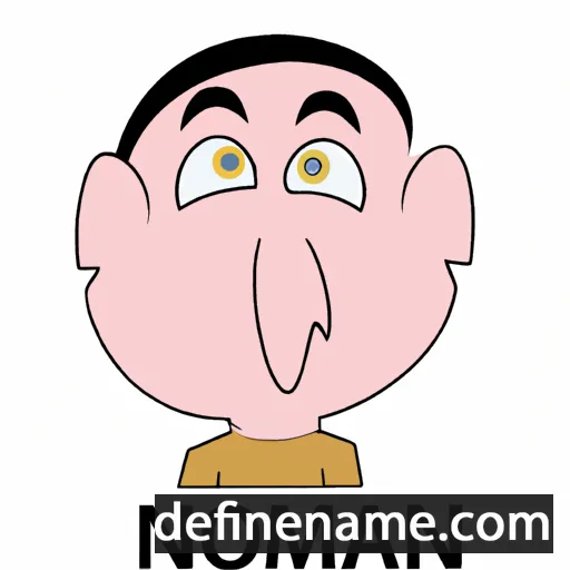 cartoon of the name Noham