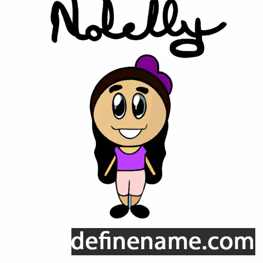 cartoon of the name Nohely