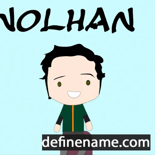 cartoon of the name Nohlan