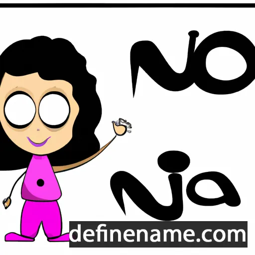 cartoon of the name Noja