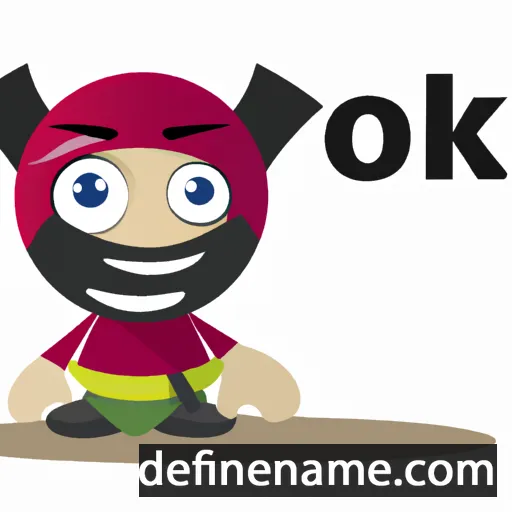 cartoon of the name Noki