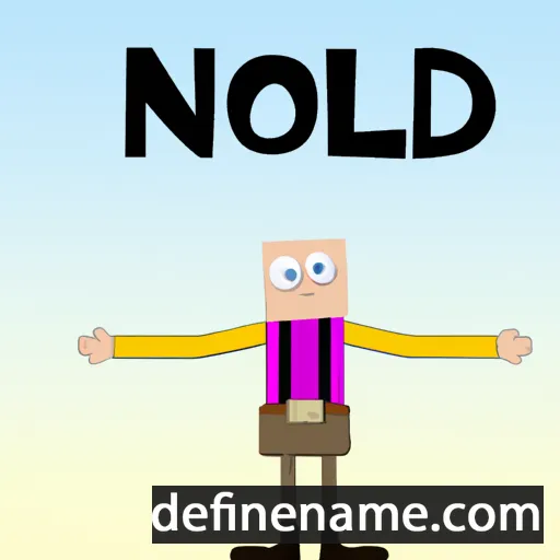 cartoon of the name Noland