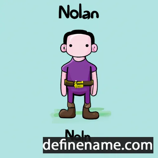 cartoon of the name Nollan