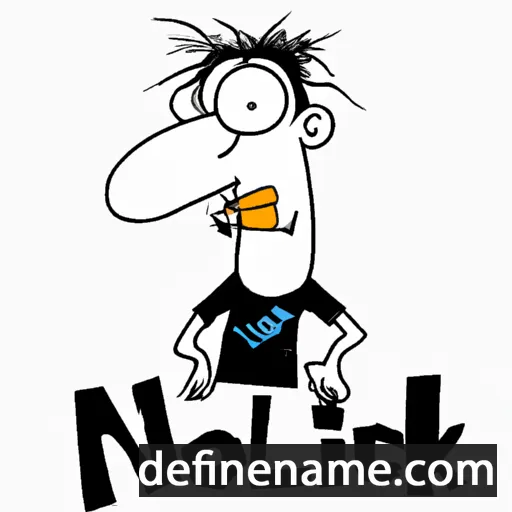 cartoon of the name Nollick