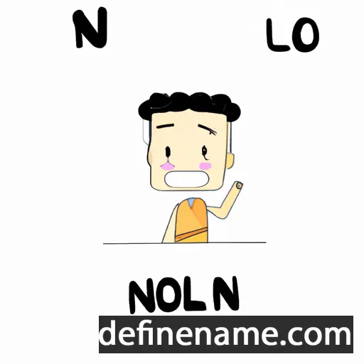 cartoon of the name Nolon