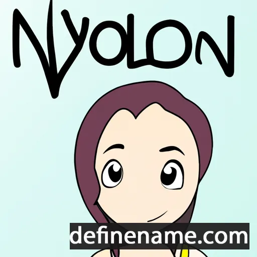 cartoon of the name Nolyn