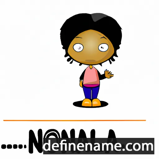 cartoon of the name Nomalanga