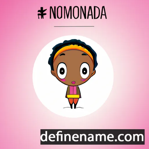 cartoon of the name Nomandla