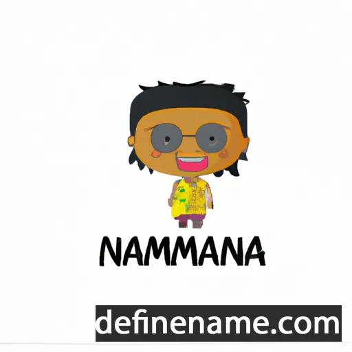 cartoon of the name Nomathamsanqa