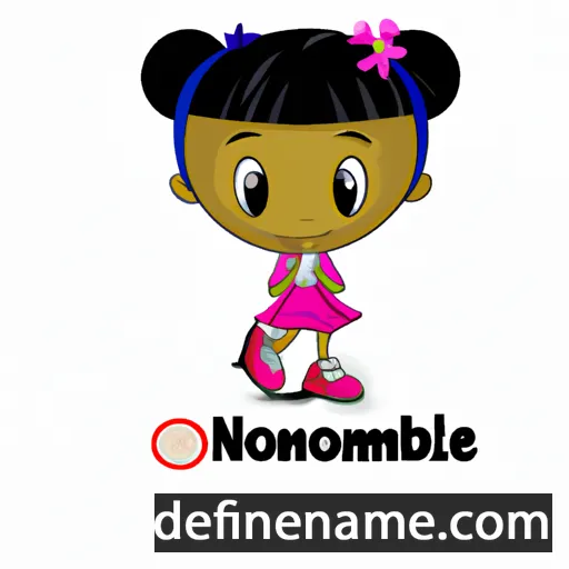 cartoon of the name Nombuyiselo