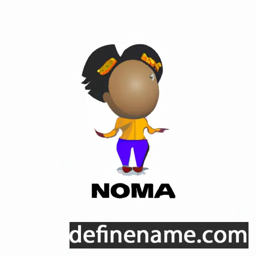 cartoon of the name Nomza