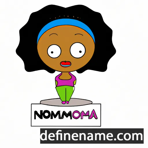 cartoon of the name Nomzamo