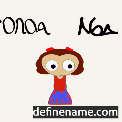 cartoon of the name Nona