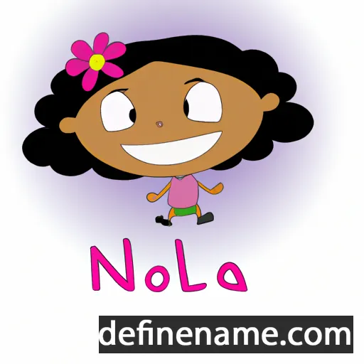 cartoon of the name Nonalea