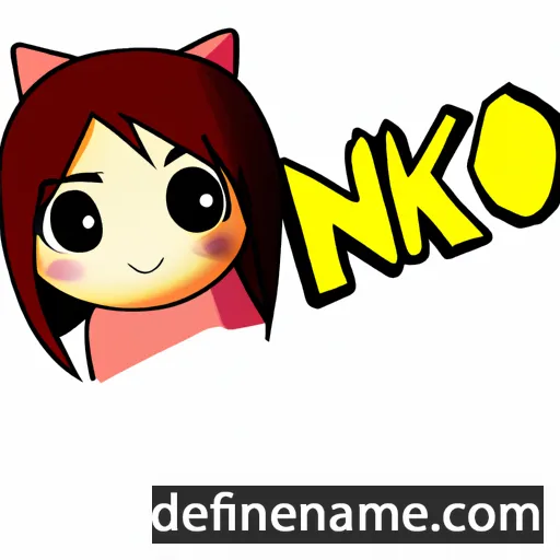 cartoon of the name Noniko