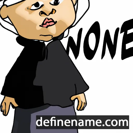 cartoon of the name Nonne