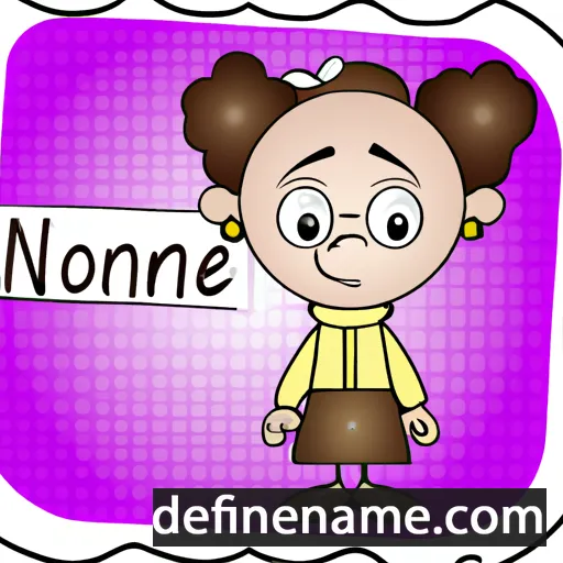 cartoon of the name Nonnie