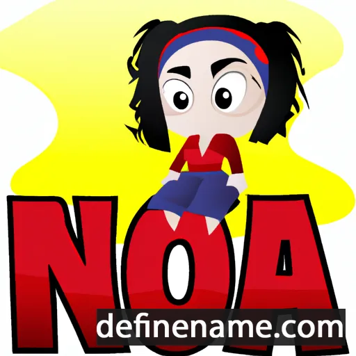 cartoon of the name Nonoa