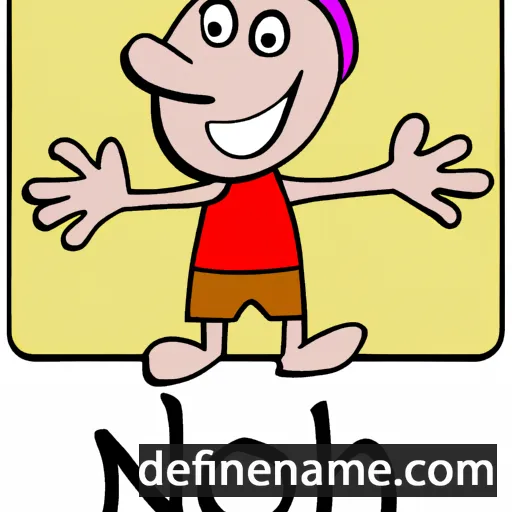 cartoon of the name Nooh