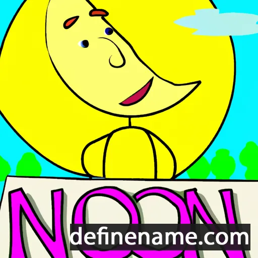 cartoon of the name Noon