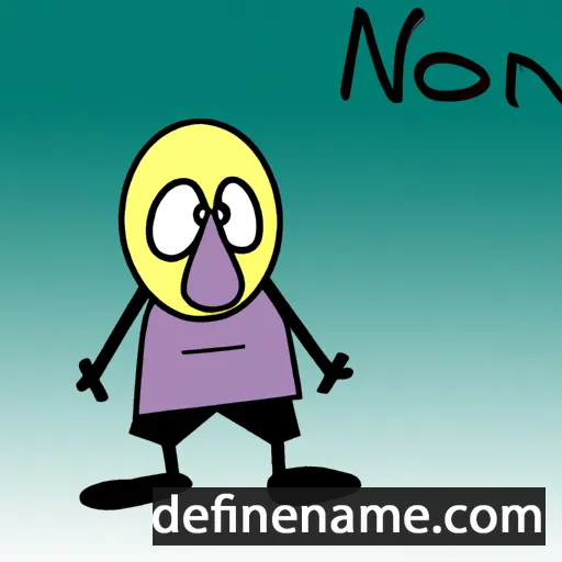 cartoon of the name Noonien