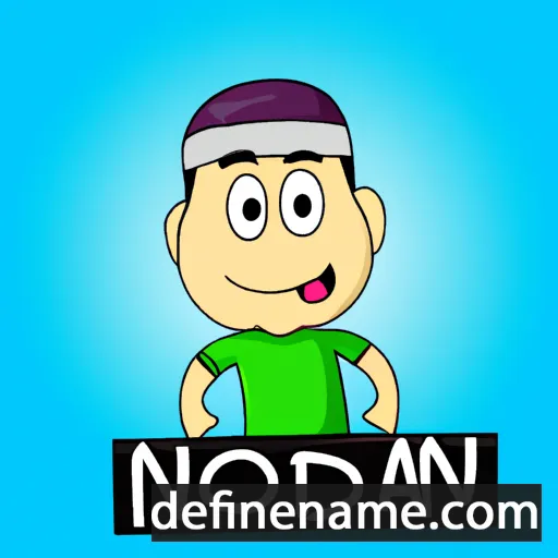 cartoon of the name Noordin