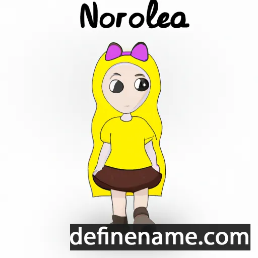 cartoon of the name Noorlela