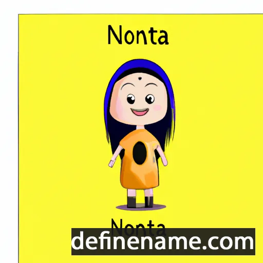 cartoon of the name Nootana