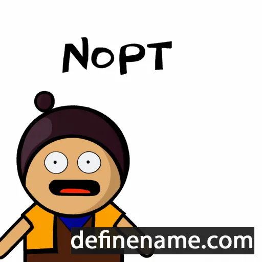 cartoon of the name Nopamat