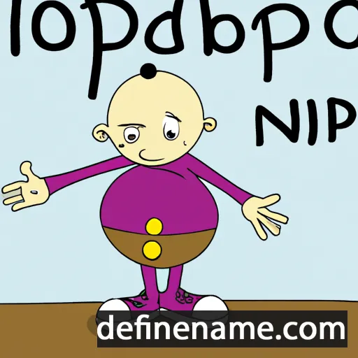 cartoon of the name Nophadol