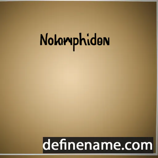 cartoon of the name Nophadon