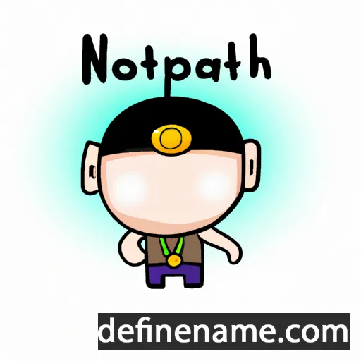 cartoon of the name Nopharat