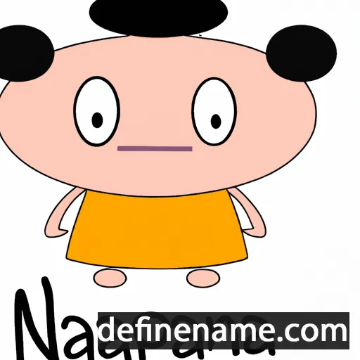 cartoon of the name Noppamas