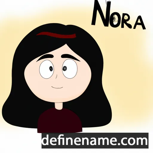 cartoon of the name Norá