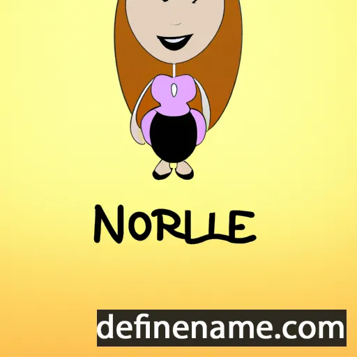 cartoon of the name Norahlee