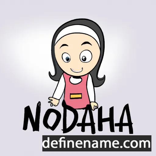 cartoon of the name Noraidah