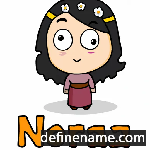 cartoon of the name Noraisa