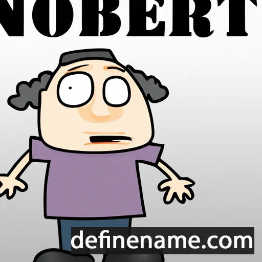 cartoon of the name Norbèrt