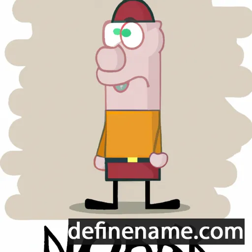 cartoon of the name Norbek