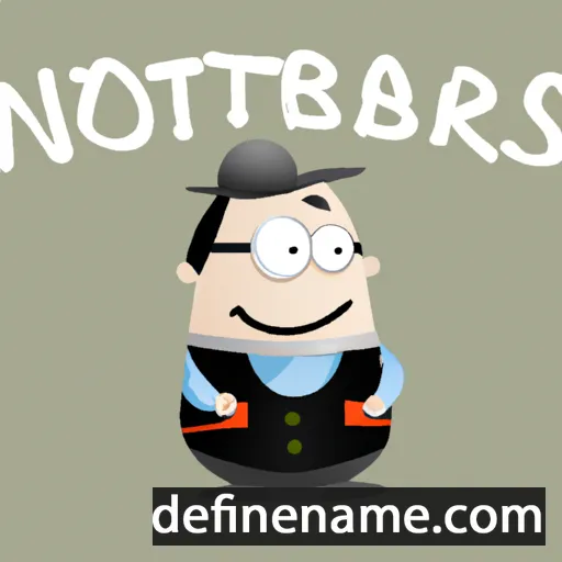 cartoon of the name Norbertas