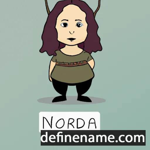 cartoon of the name Norda