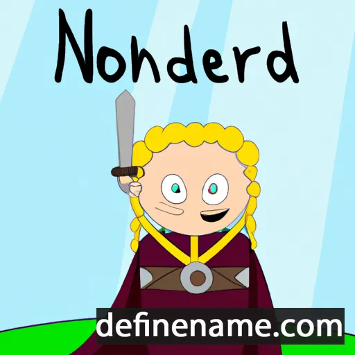 cartoon of the name Nordhild