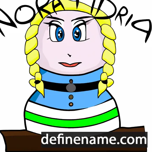 cartoon of the name Nordica