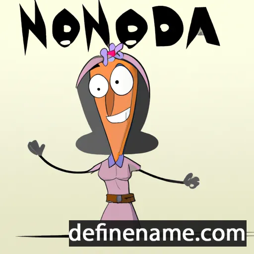 cartoon of the name Nordona